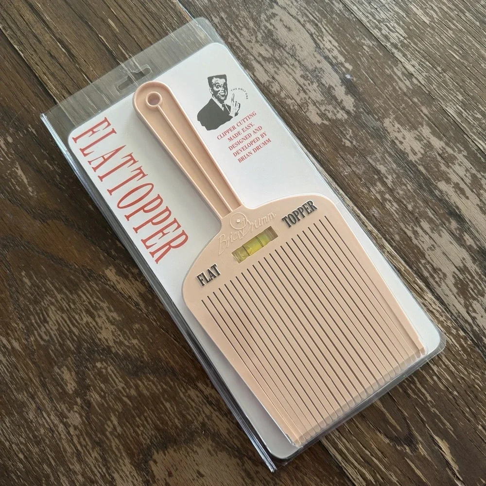 Brian Drumm Flattopper Clipper Cutting Made Easy‎ Level Comb New In Box w/Level
